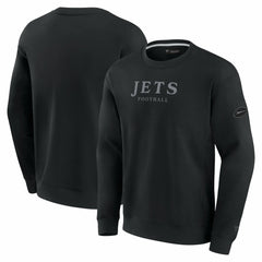 New York Jets Unisex Elements Unlimited Fleece Pullover Sweatshirt - Black - Fanatics