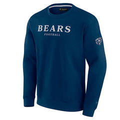 Chicago Bears Unisex Elements Unlimited Fleece Pullover Sweatshirt - Navy - Fanatics