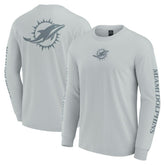 Miami Dolphins Unisex Elements Strive Long Sleeve T-Shirt - Gray - Fanatics
