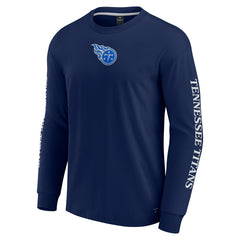 Tennessee Titans Unisex Elements Strive Long Sleeve T-Shirt - Navy - Fanatics