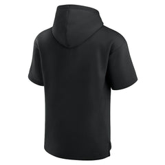 Carolina Panthers Unisex Elements Ready Short Sleeve Pullover Hoodie - Black - Fanatics