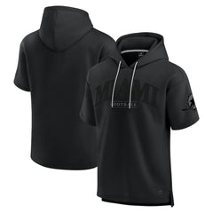 Miami Dolphins Unisex Elements Ready Short Sleeve Pullover Hoodie - Black - Fanatics