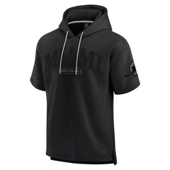 Miami Dolphins Unisex Elements Ready Short Sleeve Pullover Hoodie - Black - Fanatics