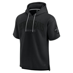 New Orleans Saints Unisex Elements Ready Short Sleeve Pullover Hoodie - Black - Fanatics