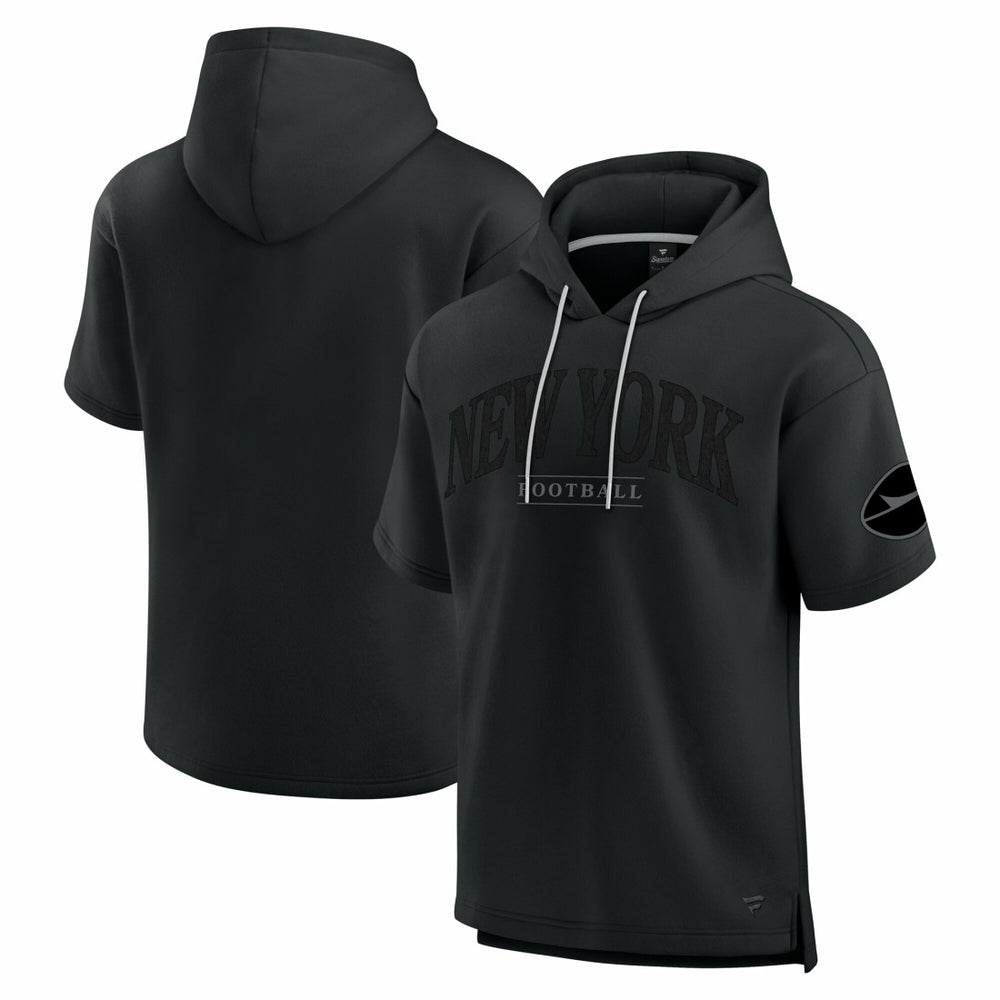 New York Jets Unisex Elements Ready Short Sleeve Pullover Hoodie - Black - Fanatics