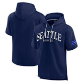 Seattle Seahawks Unisex Elements Ready Short Sleeve Pullover Hoodie - College Navy - Fanatics