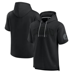 Cleveland Browns Unisex Elements Ready Short Sleeve Pullover Hoodie - Black - Fanatics