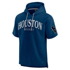 Houston Texans Unisex Elements Ready Short Sleeve Pullover Hoodie - Navy - Fanatics