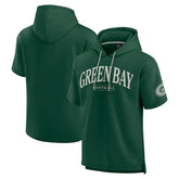 Green Bay Packers Unisex Elements Ready Short Sleeve Pullover Hoodie - Green - Fanatics