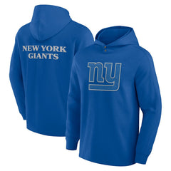 New York Giants Elements Blaze Tri-Blend Long Sleeve Hoodie T-Shirt - Royal - Fanatics