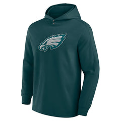 Philadelphia Eagles Elements Blaze Tri-Blend Long Sleeve Hoodie T-Shirt - Midnight Green - Fanatics