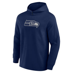 Seattle Seahawks Elements Blaze Tri-Blend Long Sleeve Hoodie T-Shirt - College Navy - Fanatics