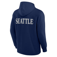 Seattle Seahawks Elements Blaze Tri-Blend Long Sleeve Hoodie T-Shirt - College Navy - Fanatics
