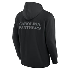 Carolina Panthers Elements Blaze Tri-Blend Long Sleeve Hoodie T-Shirt - Black - Fanatics