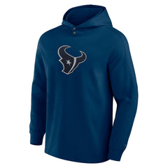 Houston Texans Elements Blaze Tri-Blend Long Sleeve Hoodie T-Shirt - Navy - Fanatics