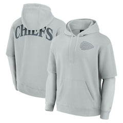 Kansas City Chiefs Unisex Elements Sleek Pullover Hoodie - Gray - Fanatics