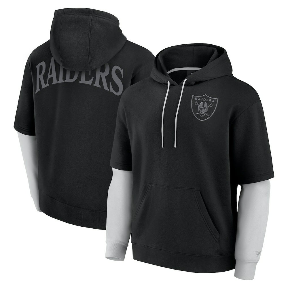 Las Vegas Raiders Unisex Sleek Elements Pullover Hoodie - Black - Fanatics