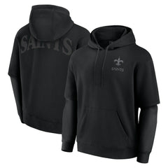 New Orleans Saints Unisex Sleek Elements Pullover Hoodie - Black - Fanatics