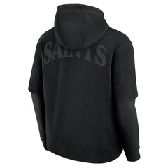 New Orleans Saints Unisex Sleek Elements Pullover Hoodie - Black - Fanatics