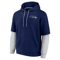 Seattle Seahawks Unisex Sleek Elements Pullover Hoodie - College Navy - Fanatics