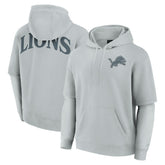 Detroit Lions Unisex Sleek Elements Pullover Hoodie - Gray - Fanatics