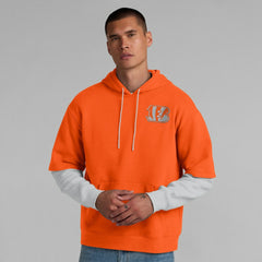 Cincinnati Bengals Unisex Sleek Elements Pullover Hoodie - Orange - Fanatics