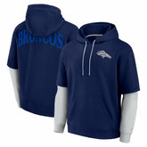 Denver Broncos Unisex Sleek Elements Pullover Hoodie - Navy - Fanatics