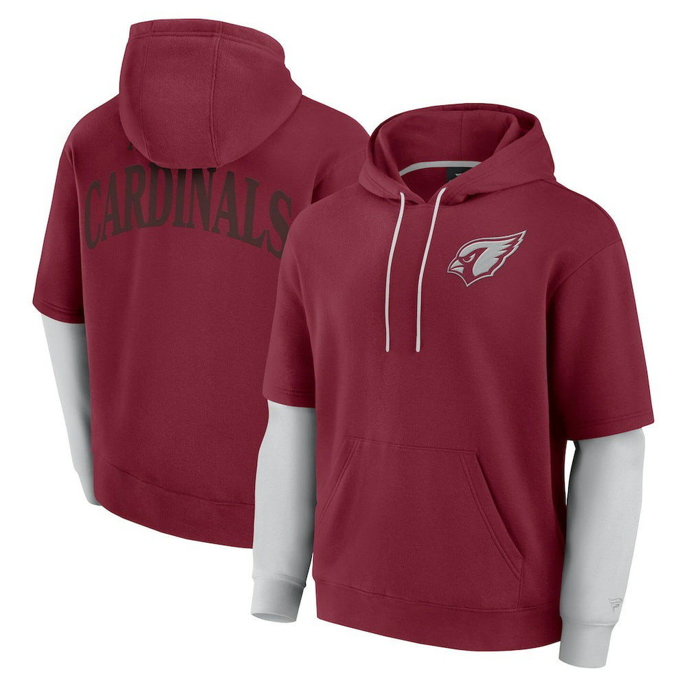 Arizona Cardinals Unisex Sleek Elements Pullover Hoodie - Cardinal - Fanatics