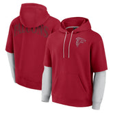 Atlanta Falcons Unisex Sleek Elements Pullover Hoodie - Red - Fanatics
