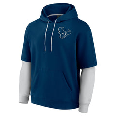 Houston Texans Unisex Sleek Elements Pullover Hoodie - Navy - Fanatics