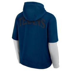 Houston Texans Unisex Sleek Elements Pullover Hoodie - Navy - Fanatics