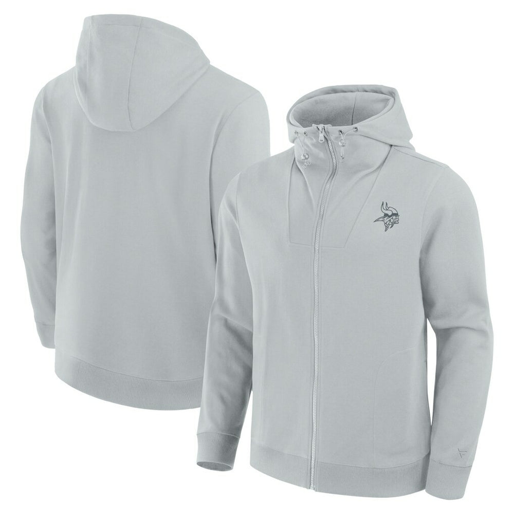 Minnesota Vikings Unisex Front Office Full-Zip Hoodie - Gray - Fanatics