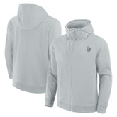 Minnesota Vikings Unisex Front Office Full-Zip Hoodie - Gray - Fanatics