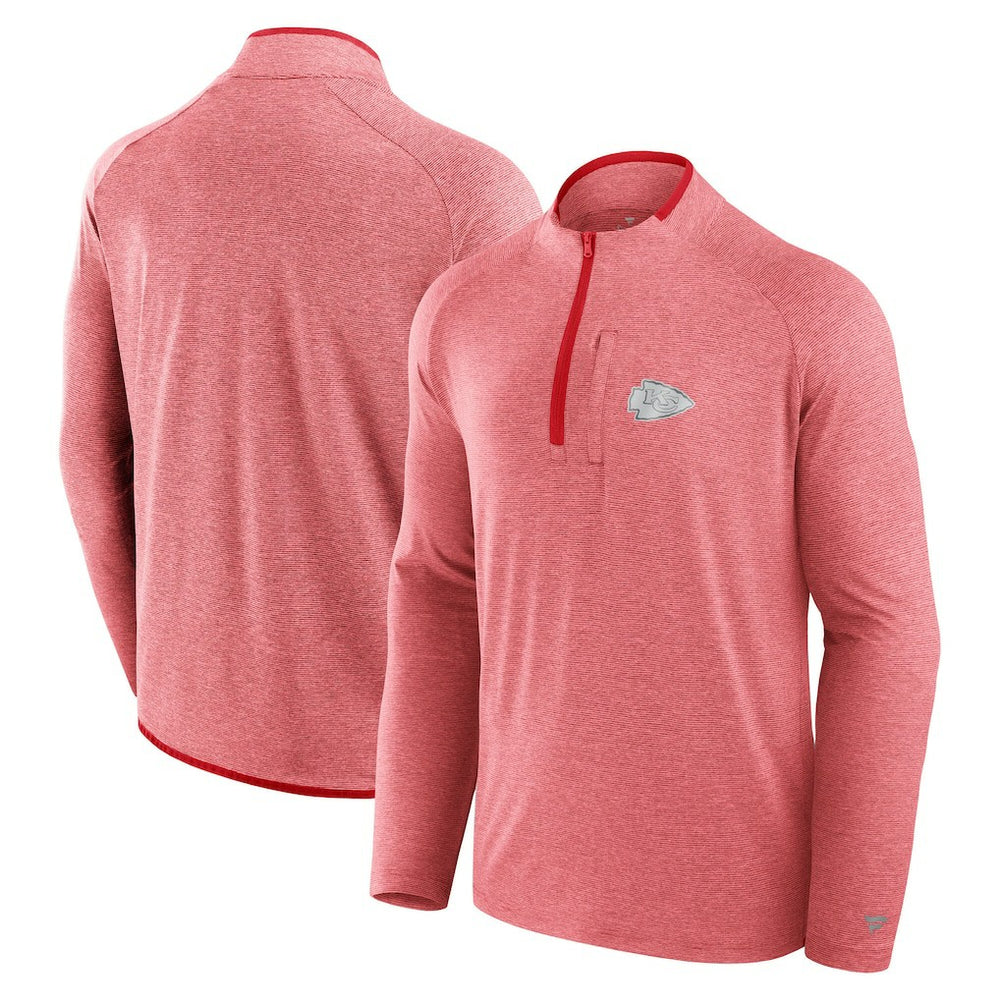 Kansas City Chiefs Unisex Front Office Performance Primary Quarter-Zip Jacket - Red - Fanatics