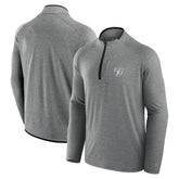 Las Vegas Raiders Unisex Front Office Performance Primary Quarter-Zip Jacket - Charcoal - Fanatics