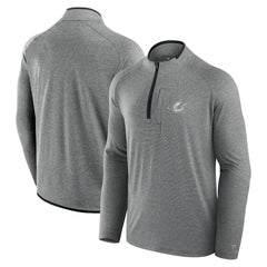 Miami Dolphins Unisex Front Office Performance Primary Quarter-Zip Jacket - Charcoal - Fanatics