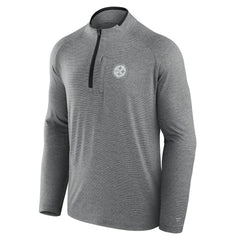 Pittsburgh Steelers Unisex Front Office Performance Primary Quarter-Zip Jacket - Charcoal - Fanatics