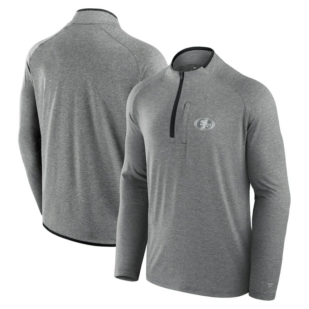 San Francisco 49ers Unisex Front Office Performance Primary Quarter-Zip Jacket - Charcoal - Fanatics