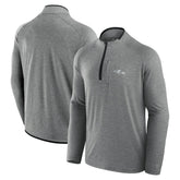 Baltimore Ravens Unisex Front Office Performance Primary Quarter-Zip Jacket - Charcoal - Fanatics