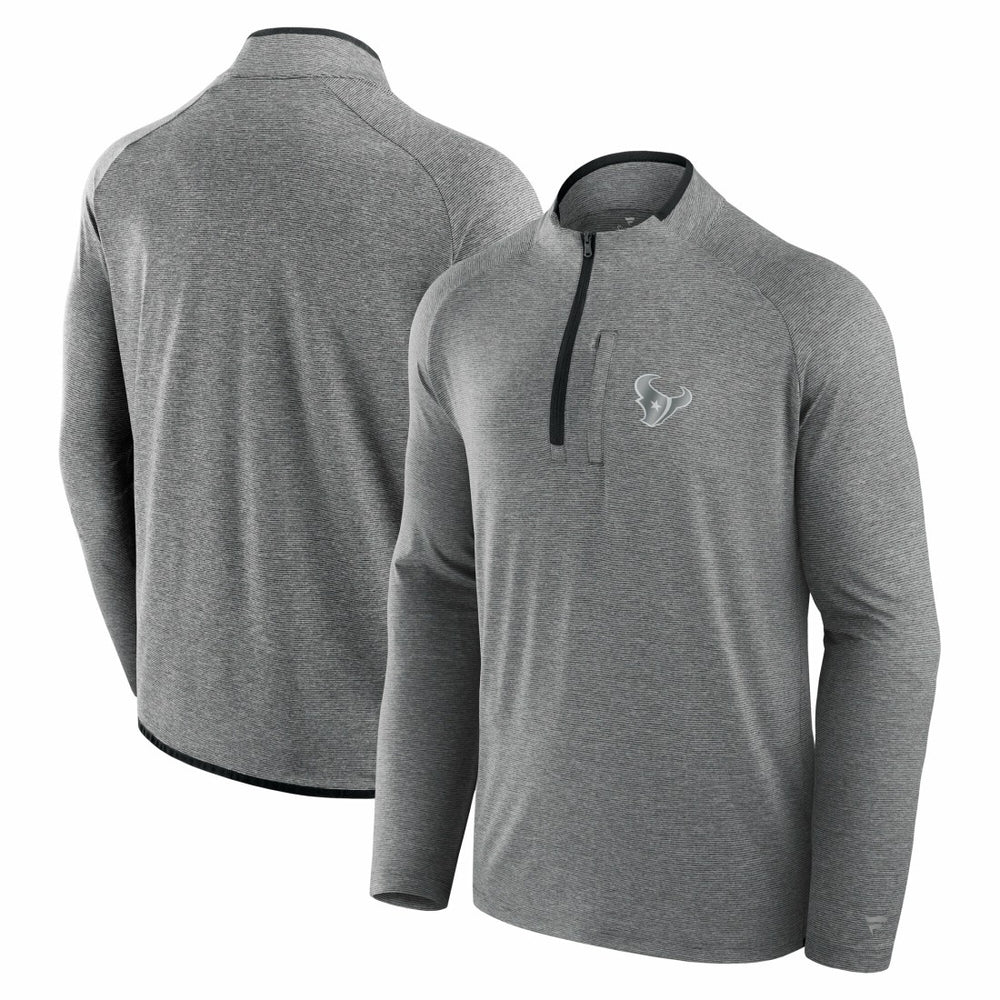 Houston Texans Unisex Front Office Performance Primary Quarter-Zip Jacket - Charcoal - Fanatics