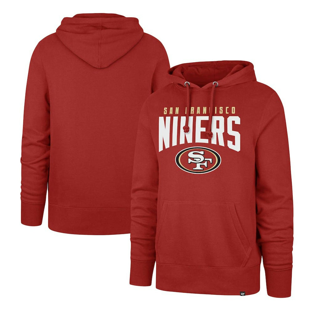 San Francisco 49ers '47 Headline Pullover Hoodie - Scarlet - 47 brand