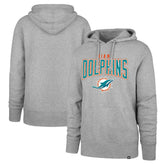 Miami Dolphins '47 Headline Pullover Hoodie - Gray - 47 brand