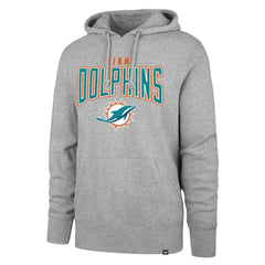 Miami Dolphins '47 Headline Pullover Hoodie - Gray - 47 brand