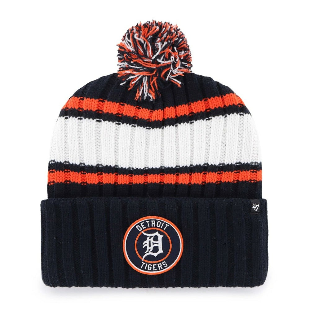Detroit Tigers '47 Plateau Cuffed Knit Hat with Pom Outlet