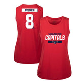 Alexander Ovechkin Washington Capitals Levelwear Women's Macy Player Name & Number Tank Top - Red | NHL on sale
