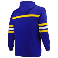 Mitchell & Ness Golden State Warriors Big & Tall Hardwood Classics Head Coach Pullover Hoodie Royal