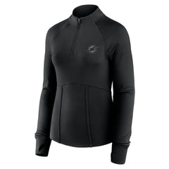 Miami Dolphins Women's Elements Quarter-Zip Jacket - Black - Fanatics