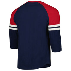 St. Louis Cardinals Mitchell & Ness Cooperstown Collection Legendary Raglan Slub Henley Three-Quarter Sleeve T-Shirt Sale
