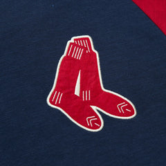 Boston Red Sox Mitchell & Ness Cooperstown Collection Legendary Raglan Slub Henley 3/4-Sleeve T-Shirt for sale