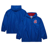 Atlanta Braves Mitchell & Ness Cooperstown Collection Vintage Logo Full-Zip Hoodie Windbreaker Jacket Outlet